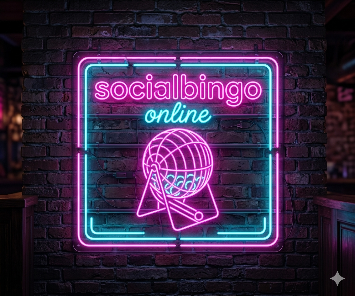 Social Bingo Online neon logo